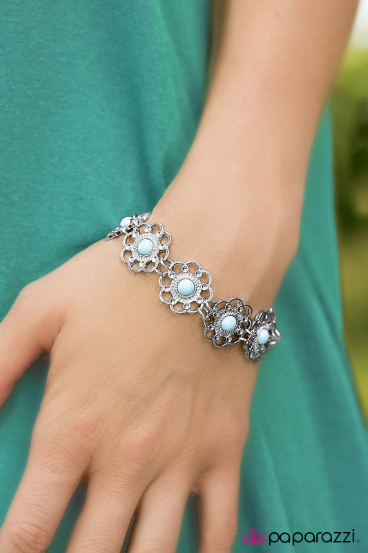 Paparazzi Bracelet ~ Summer Garden - Blue