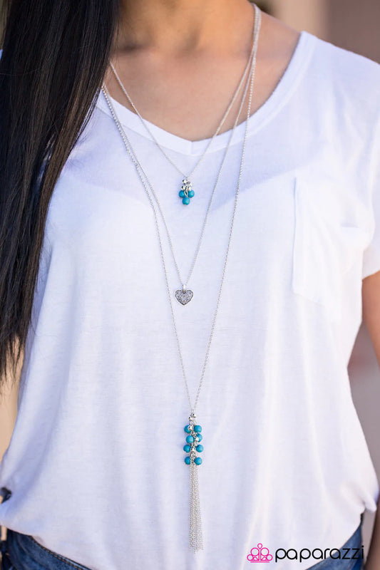 Paparazzi Necklace ~ Whats Not To Love? - Blue