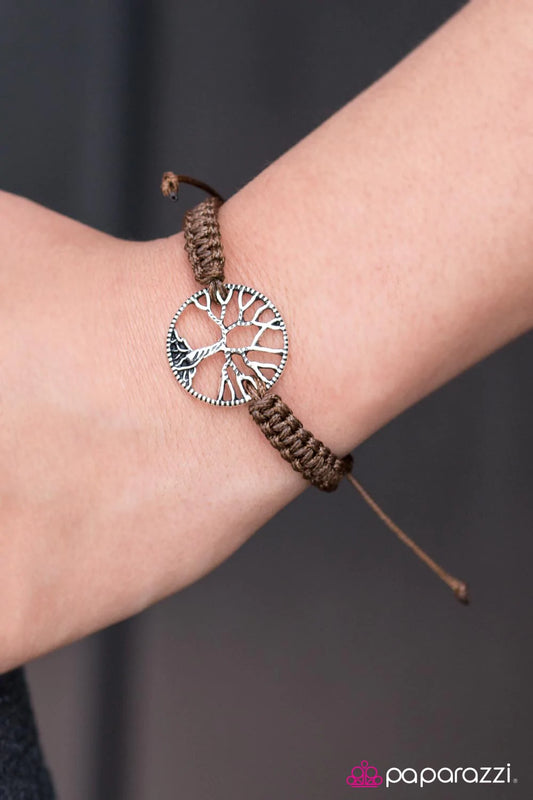 Paparazzi Bracelet ~ Stand Tall  - Brown