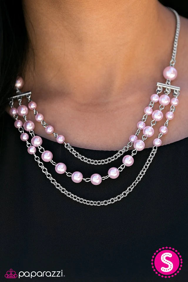 Paparazzi Necklace ~ Dressed For Success - Pink