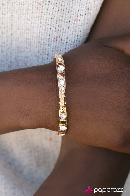 Paparazzi Bracelet ~ Get Your Sparkle On - Gold