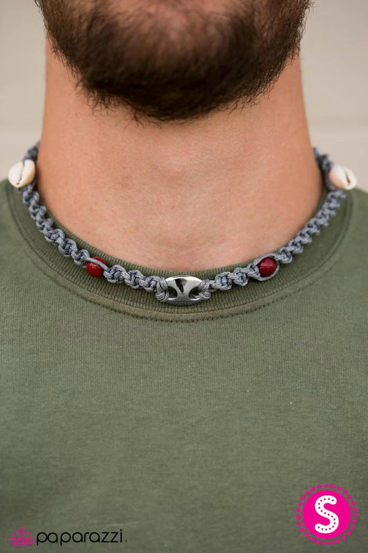 Collar Paparazzi ~ Island Ways - Rojo