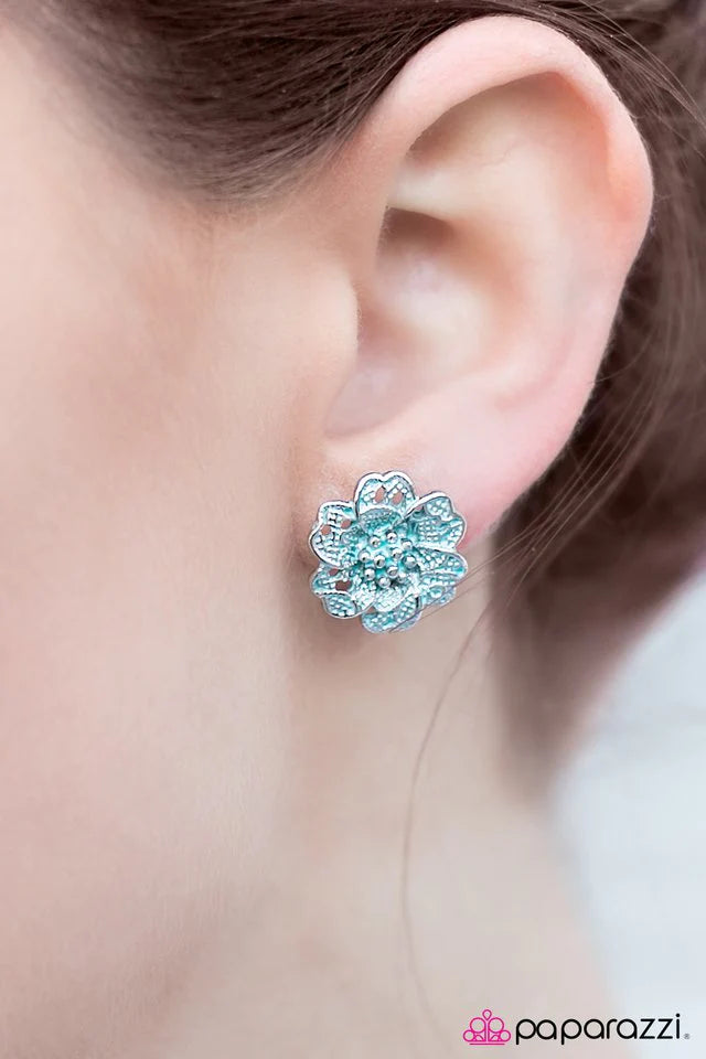 Paparazzi Earring ~ Pretty Little Thing - Blue