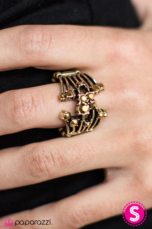 Paparazzi Ring ~ City SPARK - Brass