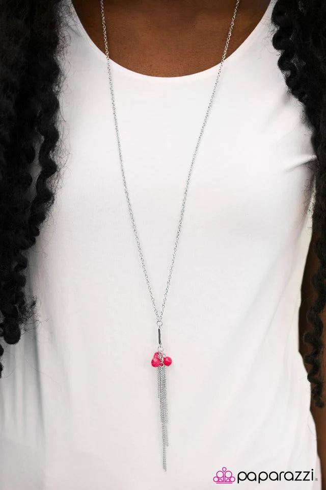 Paparazzi Necklace ~ How Exciting! - Pink