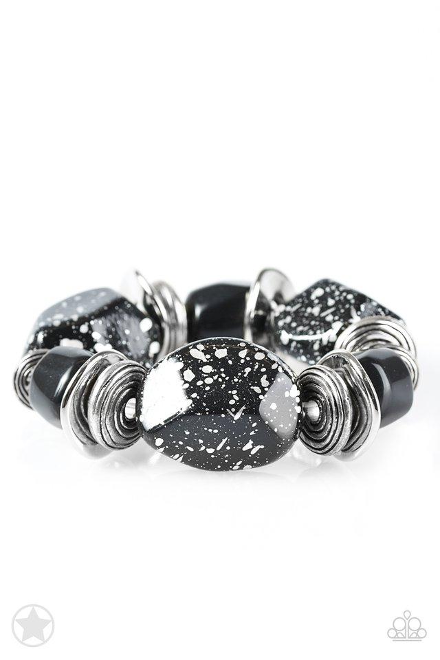 Paparazzi Bracelet ~ Glaze of Glory - Black