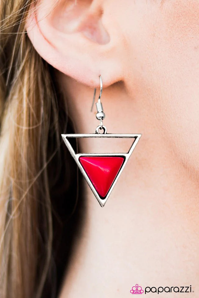 Paparazzi Earring ~ Athens Is Calling - Red