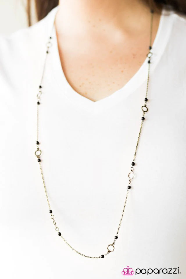 Paparazzi Necklace ~ Beach Savvy - Brass