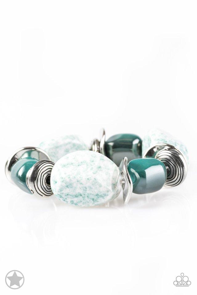 Paparazzi Bracelet ~ Glaze of Glory - Blue