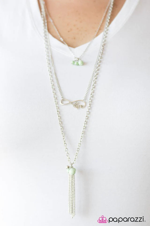 Collar Paparazzi ~ Nunca pierdas la esperanza - Verde