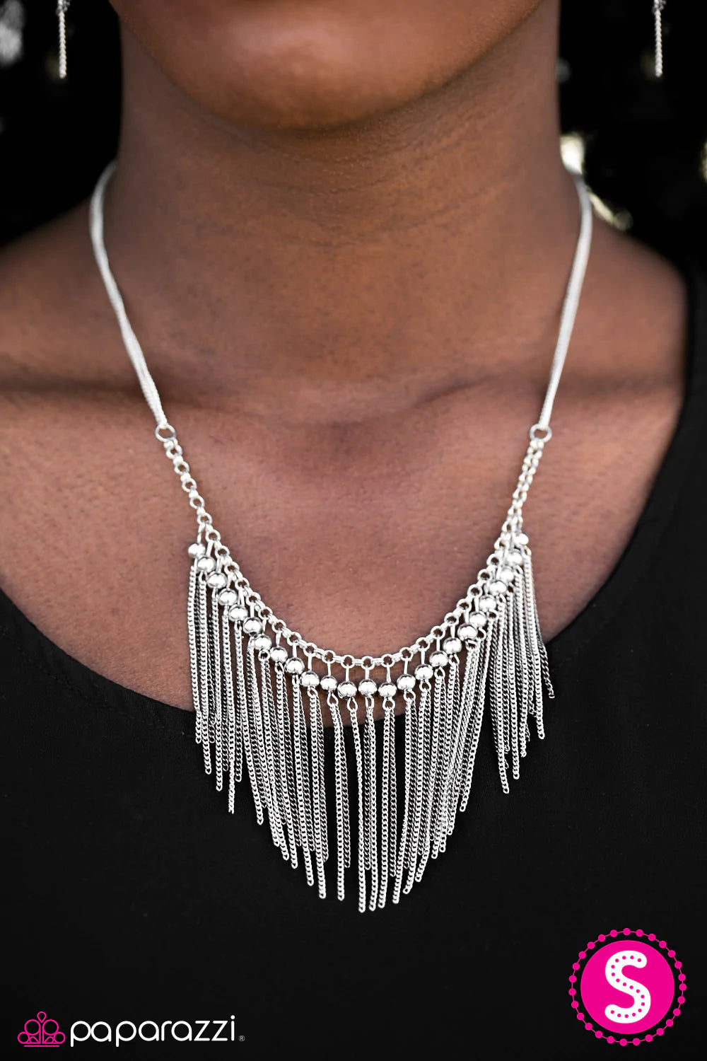 Paparazzi Necklace ~ BEAD Daring! - Silver