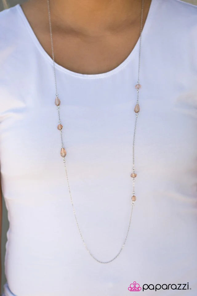 Paparazzi Necklace ~ Mornings Are For Mimosas - Brown