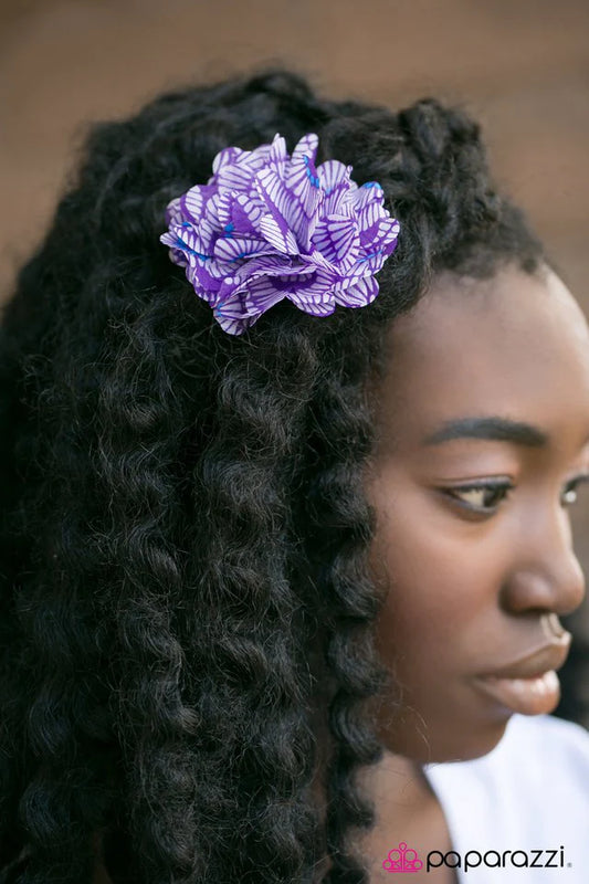 Paparazzi Hair Accessories ~ LEI-ing Low - Purple