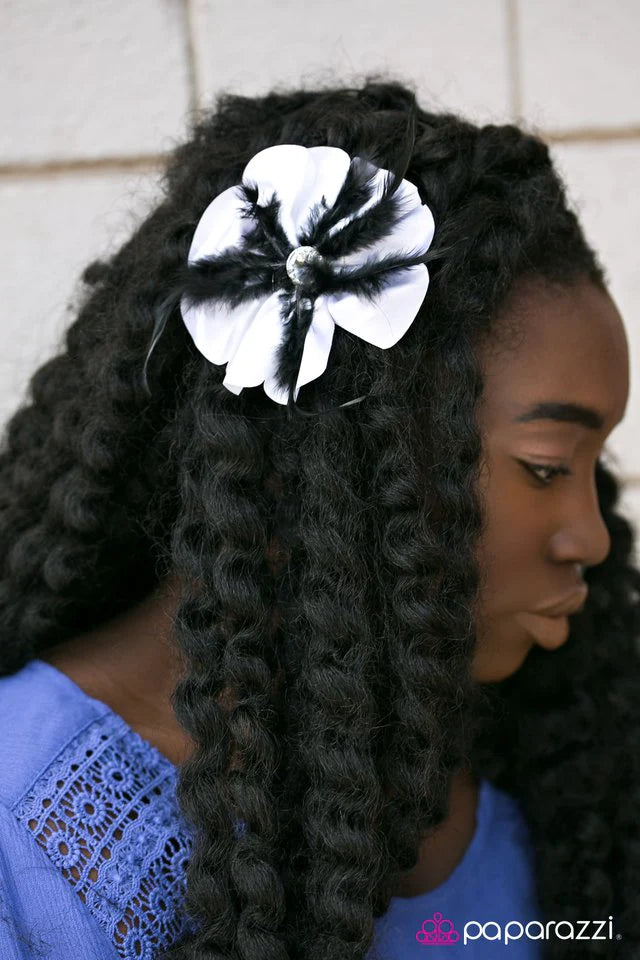 Paparazzi Hair Accessories ~ Were All A Little Mad Here - White