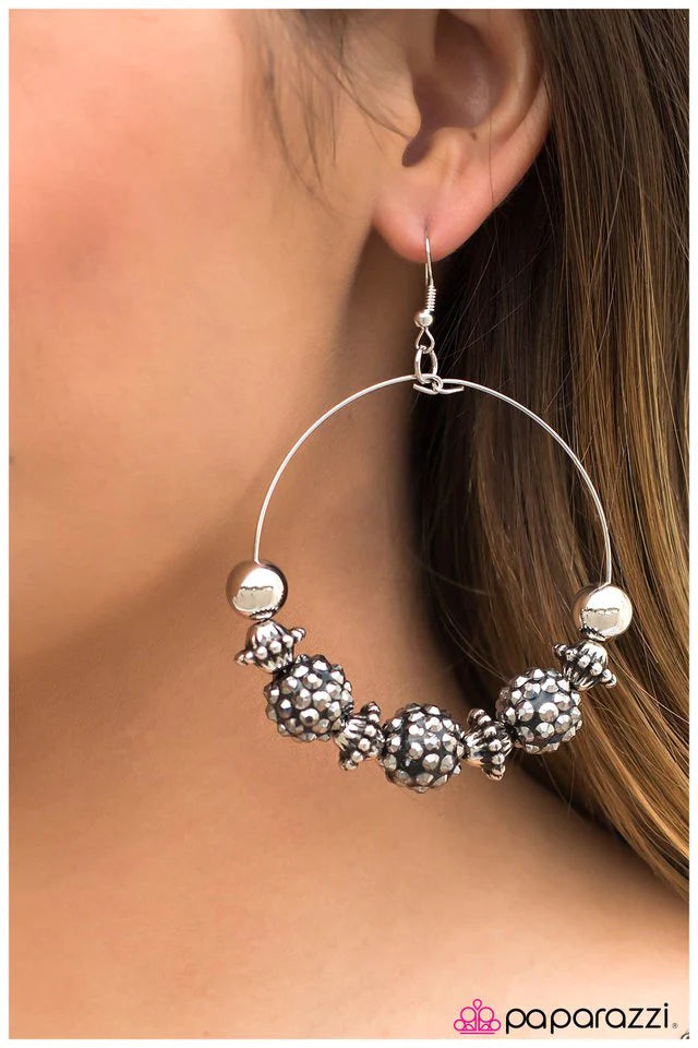 Paparazzi Earring ~ I Can Take a Compliment - Silver