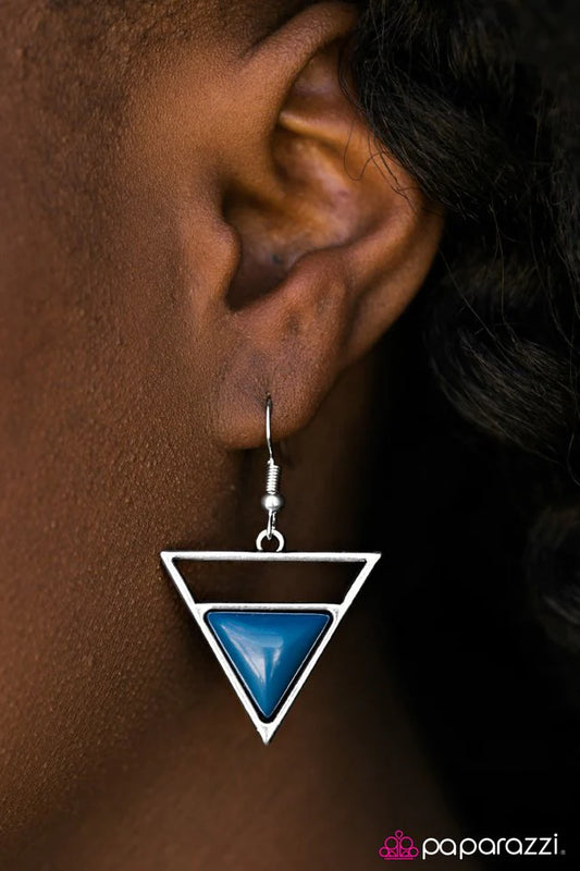 Paparazzi Earring ~ Athens is Calling - Blue