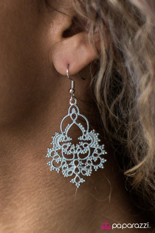 Paparazzi Earring ~ Hyacinth Haven - Blue