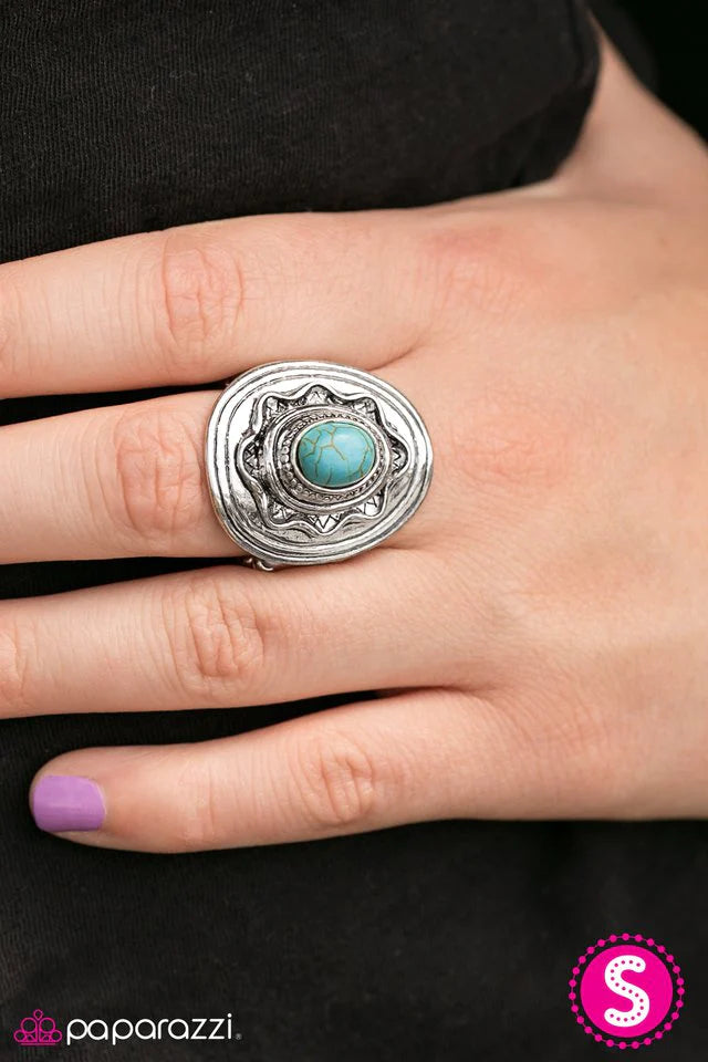 Anillo Paparazzi ~ Un asunto tribal - Azul