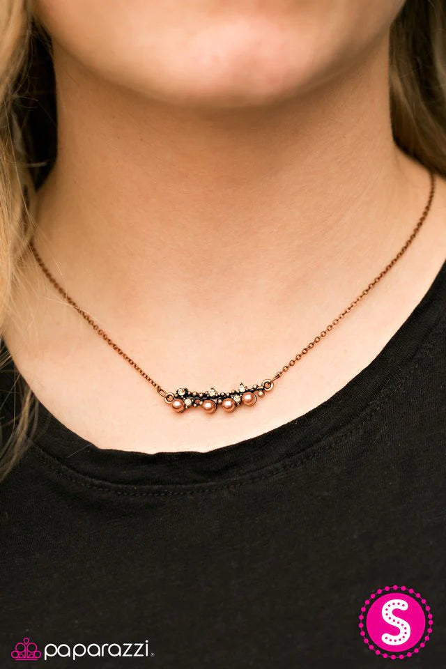 Paparazzi Necklace ~ The Seven Year RICH - Copper