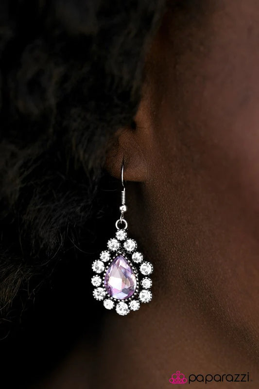 Paparazzi Earring ~ Release Your Inner Sparkle - Purple