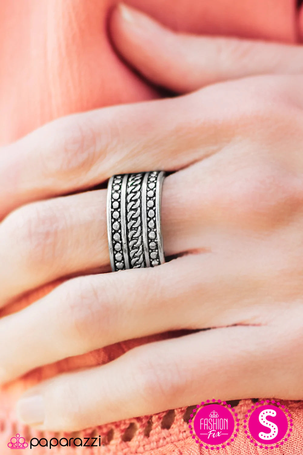 Paparazzi Ring ~ Trailblazing Texture  - Silver