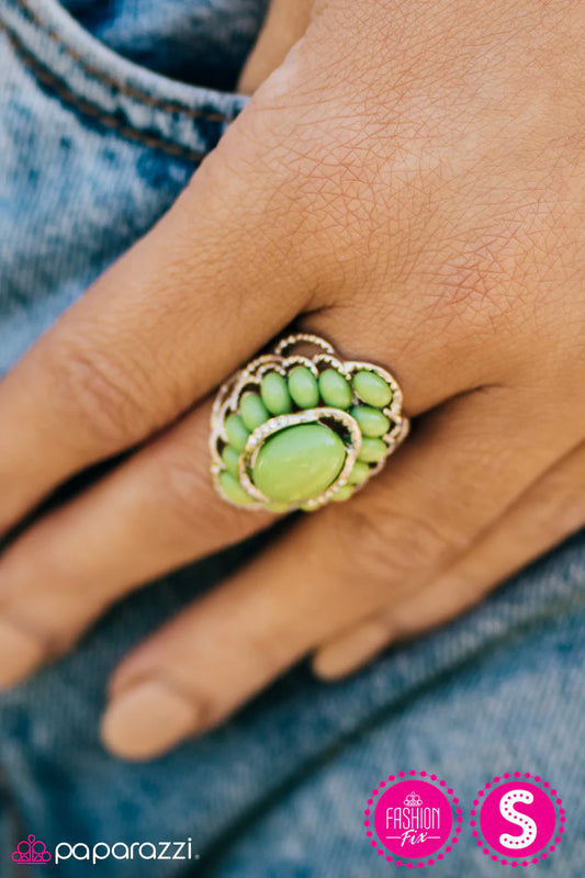 Anillo Paparazzi ~ ¿Le pondrás una cuenta a mi chica? - Verde