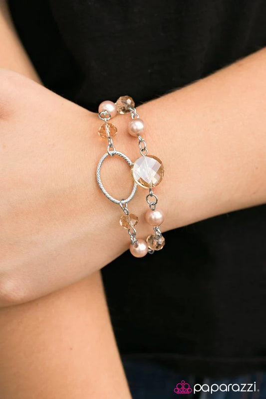 Paparazzi Bracelet ~ Moonlit Beaches - Brown