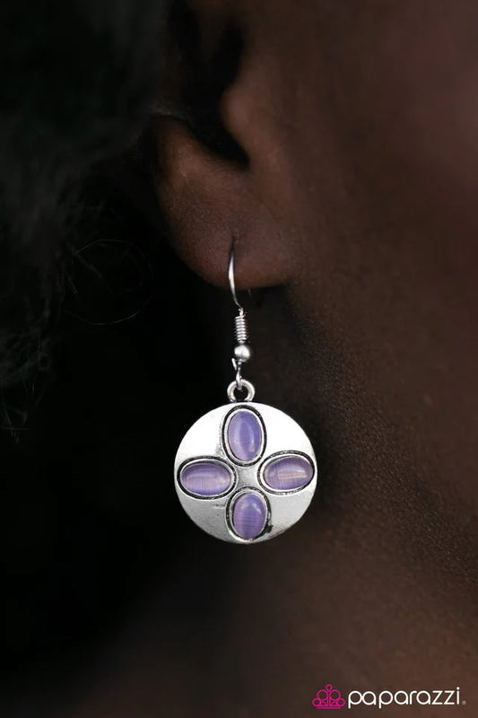 Paparazzi Earring ~ You Never GLOW Until You Try - Purple