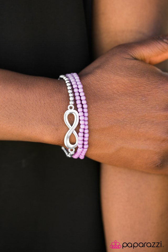 Paparazzi Bracelet ~ Everlasting Love - Purple