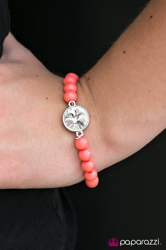 Pulsera Paparazzi ~ Hey, Shimmer Shimmer - Naranja