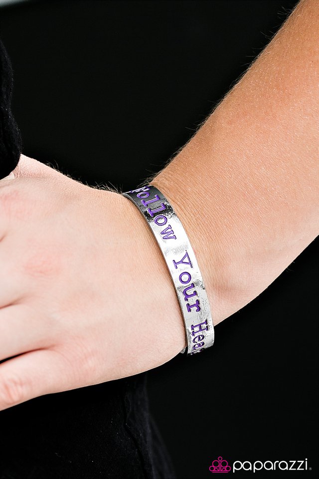 Paparazzi Bracelet ~ Wherever Your Heart Takes You - Purple