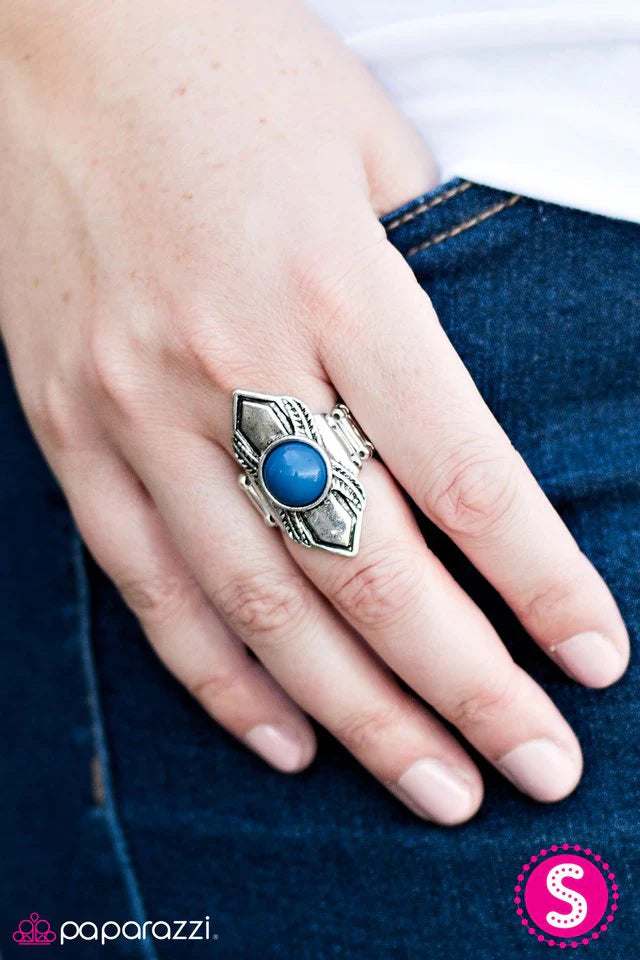 Paparazzi Ring ~ BEAD Courageous - Blue