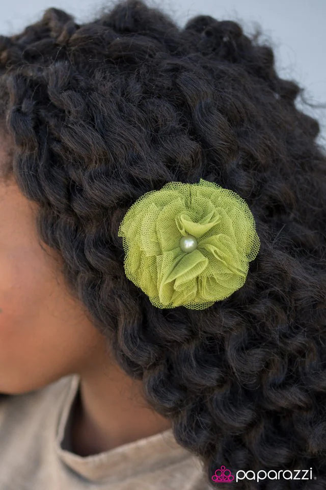 Paparazzi Hair Accessories ~ Whatever Tommow Brings - Green