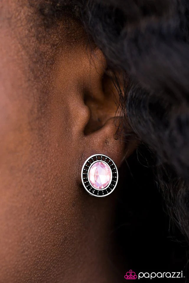 Paparazzi Earring ~ Maybe Shes Born With It - Pink