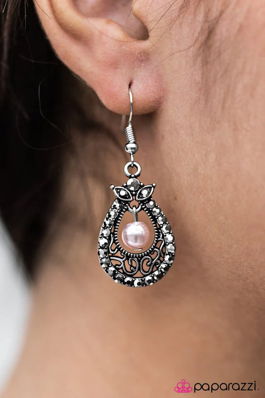 Paparazzi Earring ~ BELIZE In Me - Pink