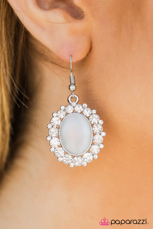 Paparazzi Earring ~ Wouldnt It Be ICE? - White