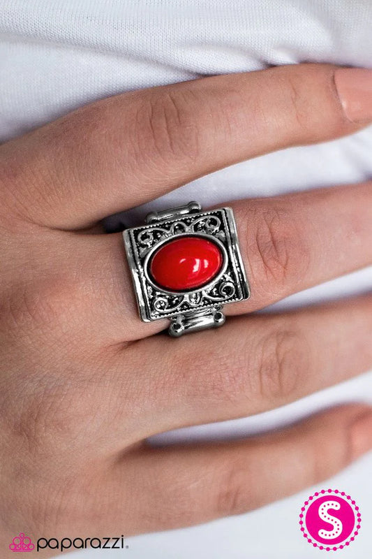 Paparazzi Ring ~ Color Me Courageous - Red