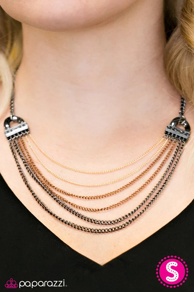 Paparazzi Necklace ~ Rise Of Rome - Multi