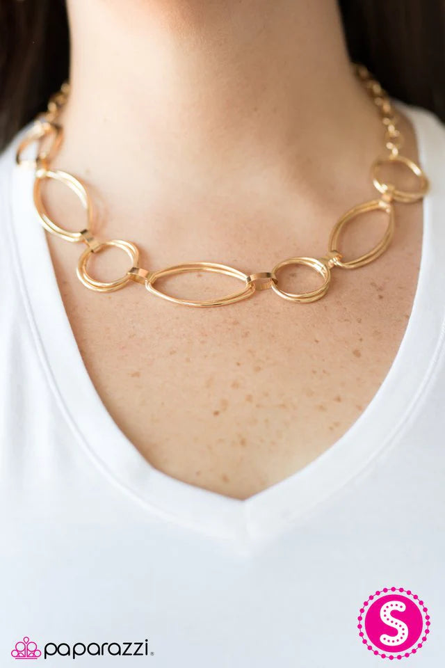 Collar de paparazzi ~ Problemas en mi mente - Oro