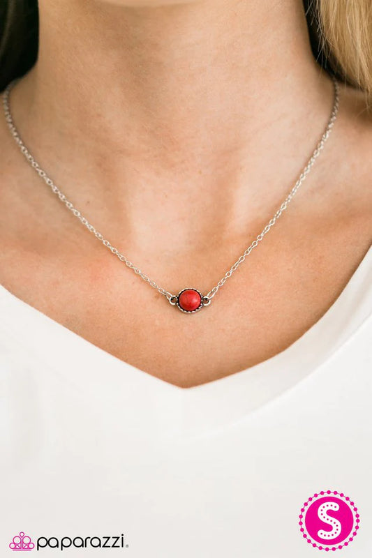 Paparazzi Necklace ~ Natures Song - Red