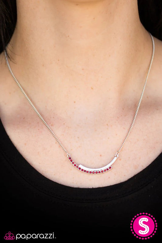 Paparazzi Necklace ~ SHIMMER Of Hope - Red