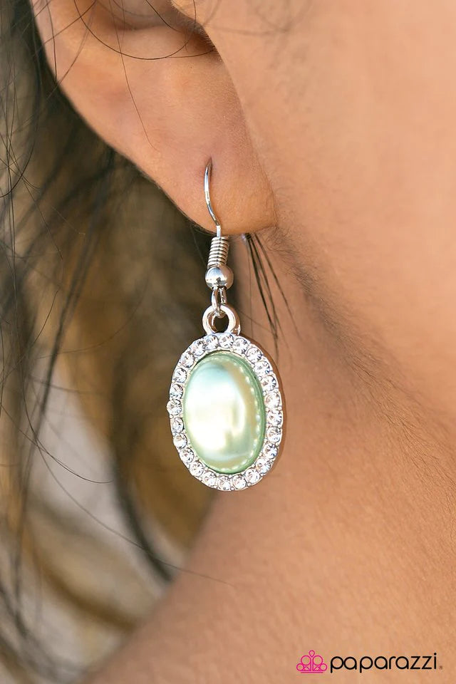 Paparazzi Earring ~ Timelessly Tampa - Green