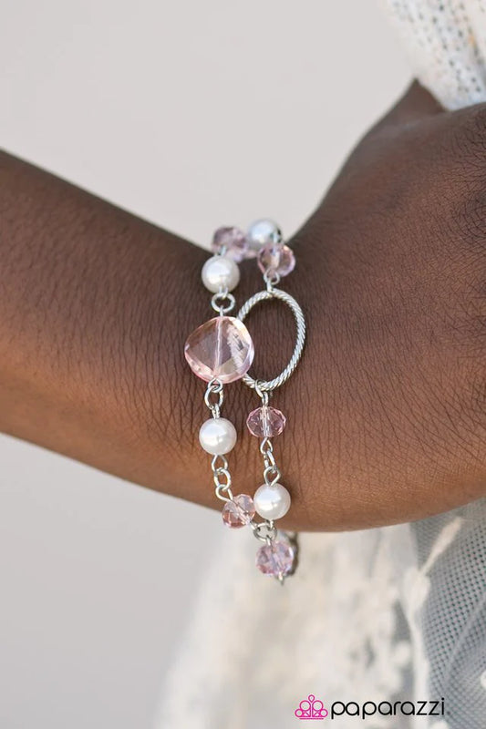 Paparazzi Bracelet ~ Moonlit Beaches - Pink