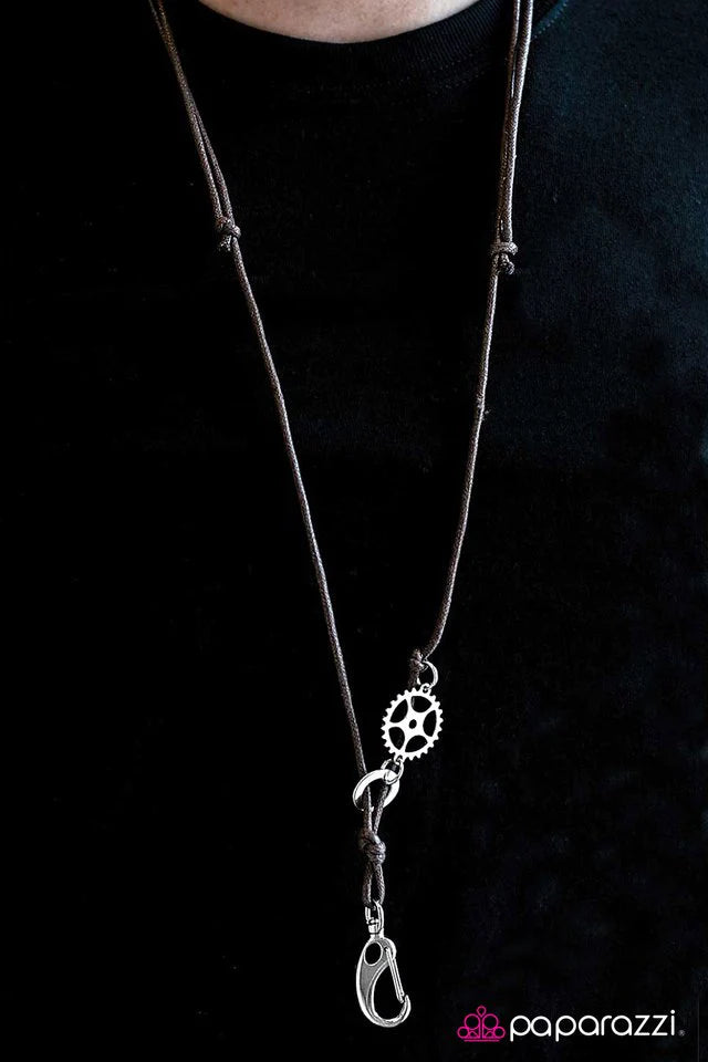 Paparazzi Necklace ~ Just One of the Boys - Brown