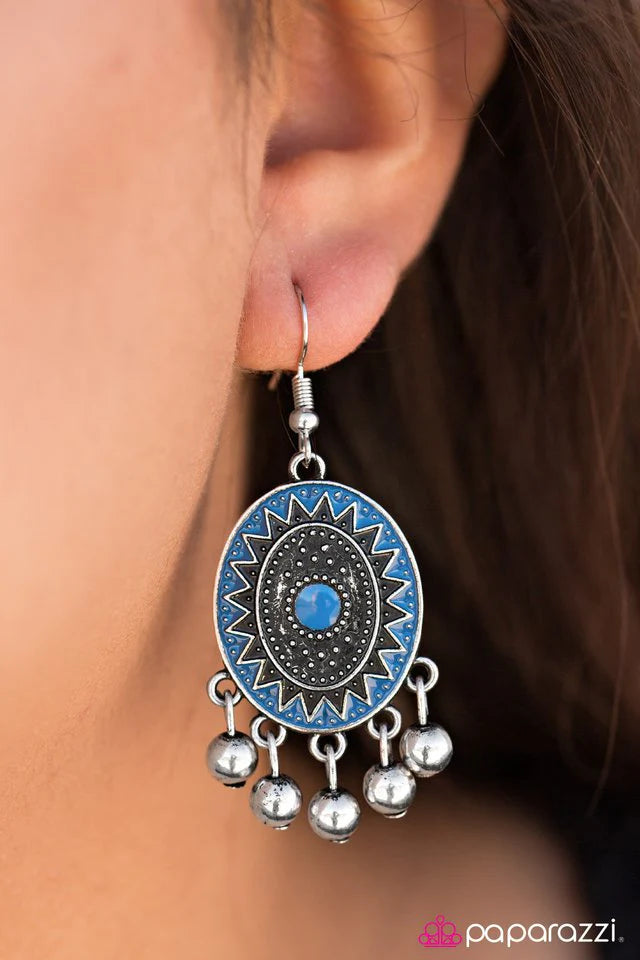 Paparazzi Earring ~ Viva La Vida - Blue