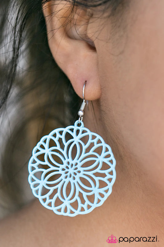 Paparazzi Earring ~ Having A Merry Time - Blue