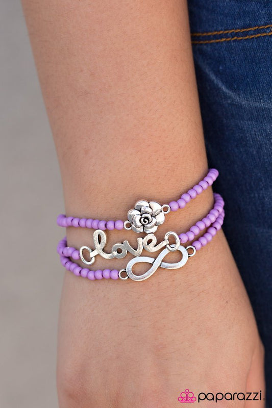 Pulsera Paparazzi ~ Verano inolvidable - Morado