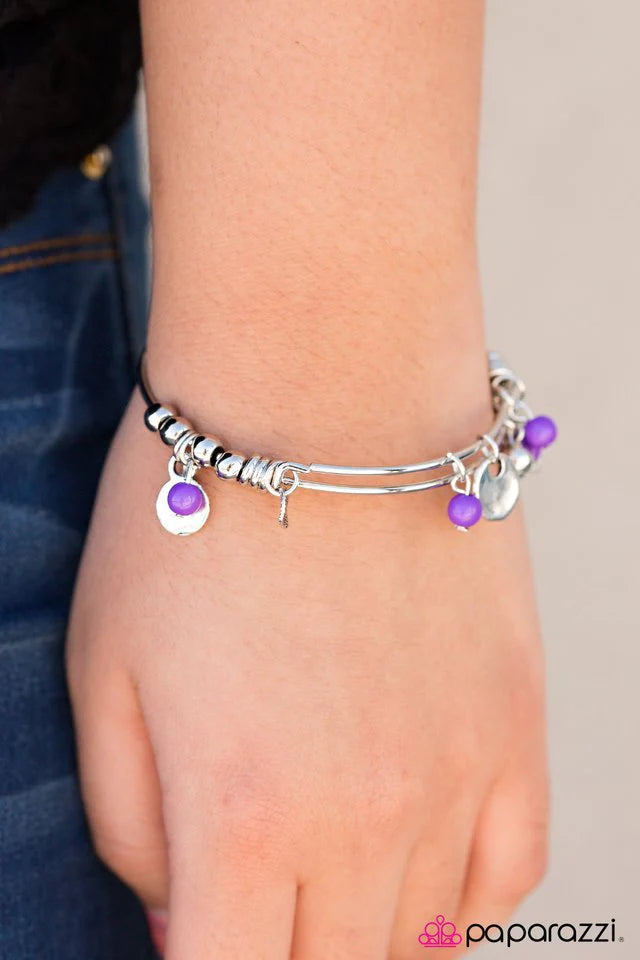 Paparazzi Bracelet ~ Sea Seeker - Purple