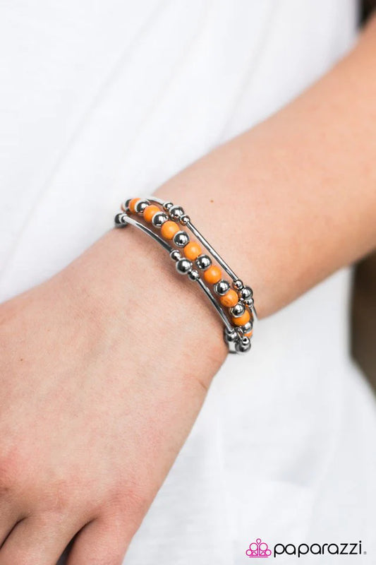 Paparazzi Bracelet ~ Groundbreaking - Orange