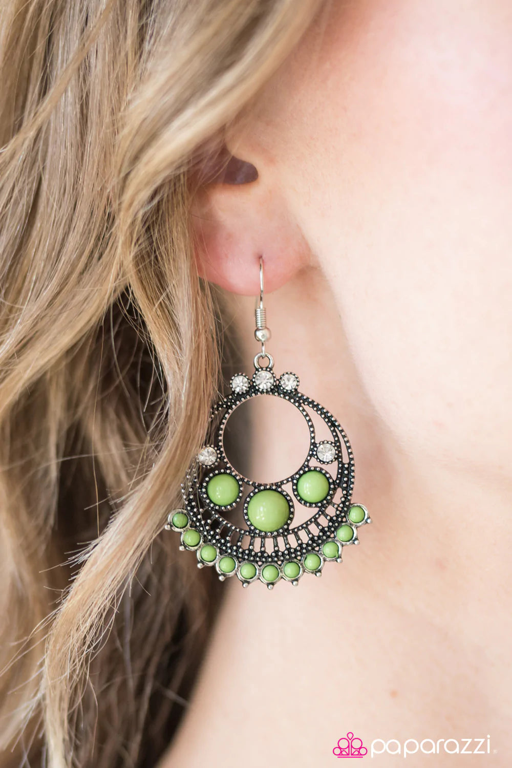 Paparazzi Earring ~ Dont Give A GLAM - Green